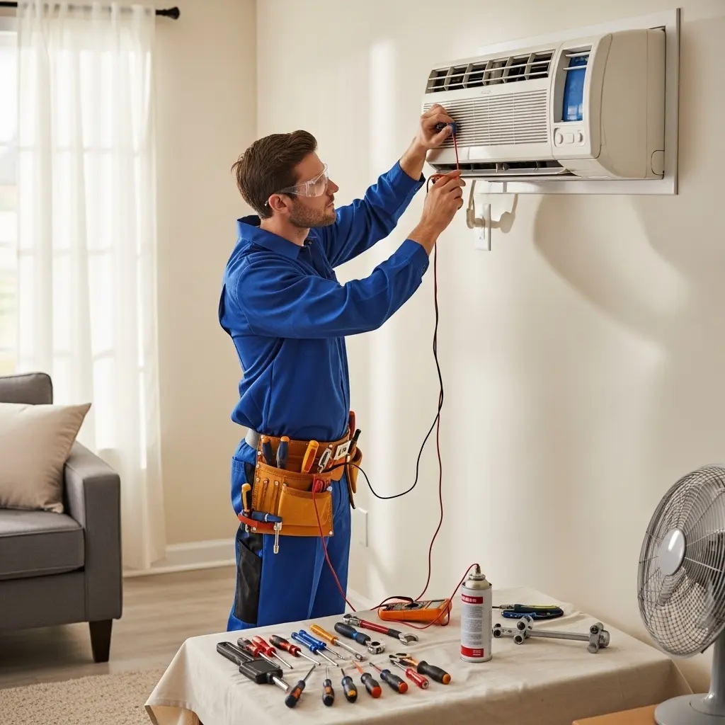 Yenimahalle Amana Amana klima gaz dolumu ve bakım – Enerji verimliliği artırıldı. - Teknik servis örneği